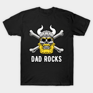 Viking Skull Dad Rocks T-Shirt